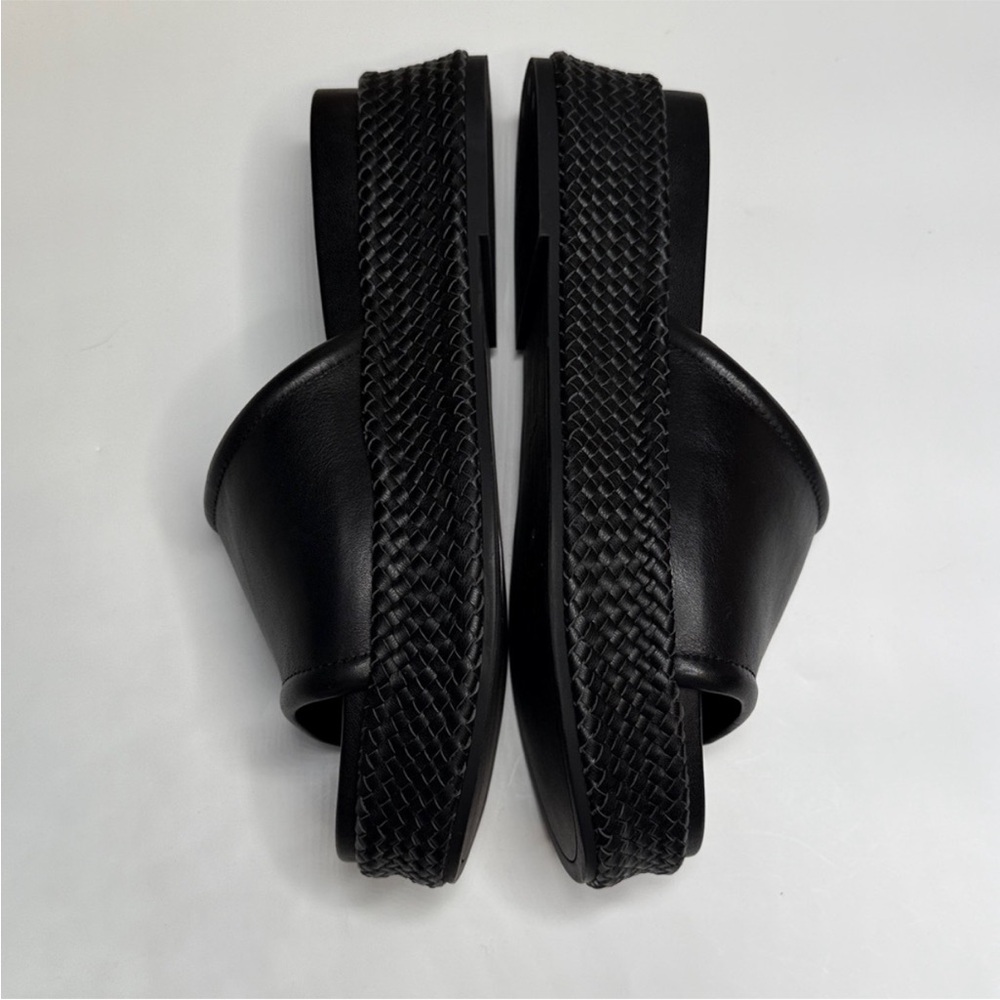 Dolce Vita Black Woven Wimsyn Platform Slide Mules 7.5 - Picture 4 of 10